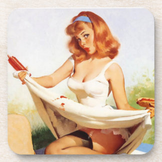  Ondeugend Picknick Pin Up Onderzetter