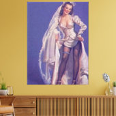  Ondeugend Pin Up Bride Canvas (Insitu (Woonkamer))