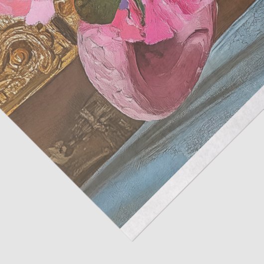 Ondeugende Bloemrijke Gargoyle Decoupage Tissuepapier (Detail)