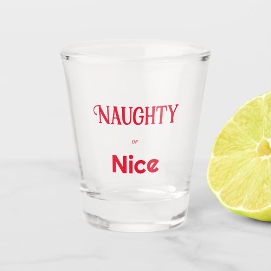 Ondeugende of leuke tekst shot glas (Voorkant)