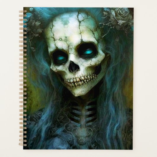Ondode Woman Skeleton Horror Planner (Voorkant)