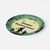 Ondode Zombies Zombie Halloween Feest Papieren Bordje (Gekanteld)