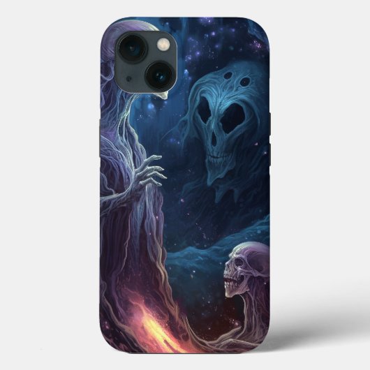 Ondood skelet maakt horrorkunst Case-Mate iPhone case (Achterkant)