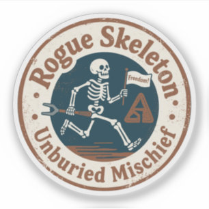 Ondoord Skletsel Ongebonden Ondeugd Sticker