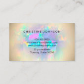 ondoorschijnend ondoorzichtig visitekaartje (Achterkant)