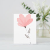 ondoorzichtige bloem briefkaart (Staand voorkant)