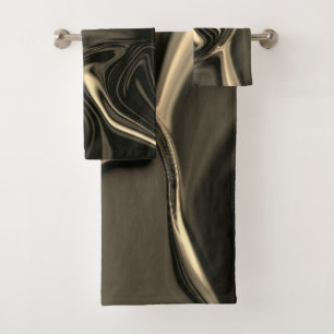 Ondulations en bronze sur arrière - plan beige bru