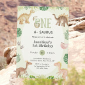 One a Saurus 1er anniversaire Invitation
