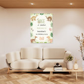 One-a-Saurus Dinosaur 1st Birthday Welcome Poster