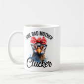 One Bad Mother Clucker Funny Chicken Koffiemok (Links)