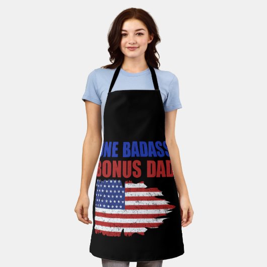 One Badass Bonus Pap American Flag Vader Day Schort (Gedragen)