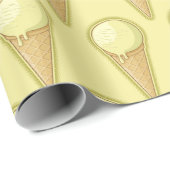 One Ball Ice Cream Cone Cadeaupapier (Rol Hoek)