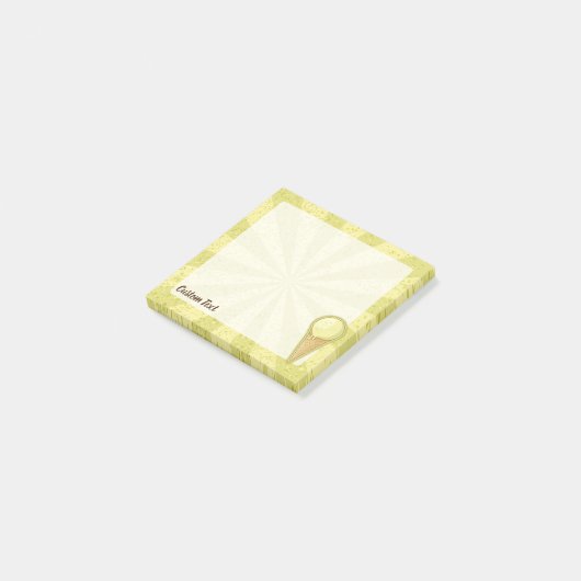 One Ball Ice Cream Cone Post-it® Notes (Schuin)