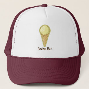 One Ball Ice Cream Cone Trucker Pet