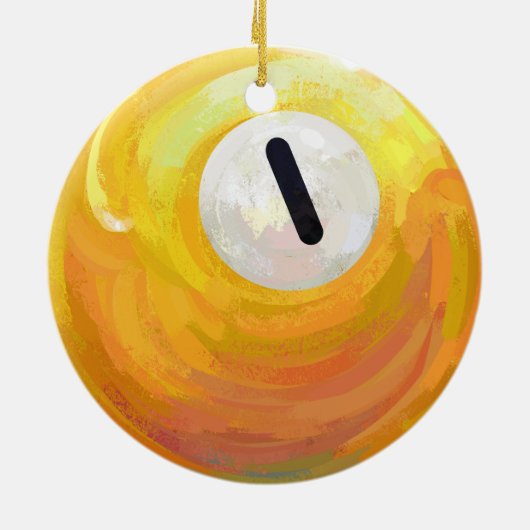 One Ball Keramisch Ornament (Achterkant)