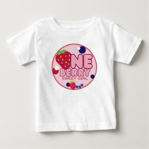 One Berry Sweet Girl Eerste Verjaardag T-shirt