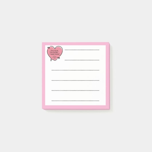 One Book, Two Books... I Want More! Post-it® Notes (Voorkant)
