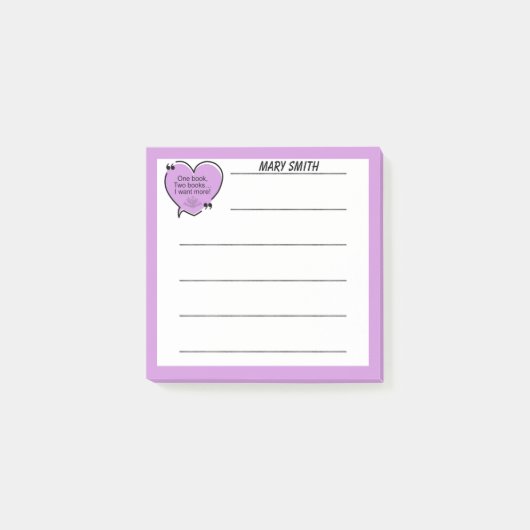 One Book, Two Books... I Want More! Post-it® Notes (Voorkant)