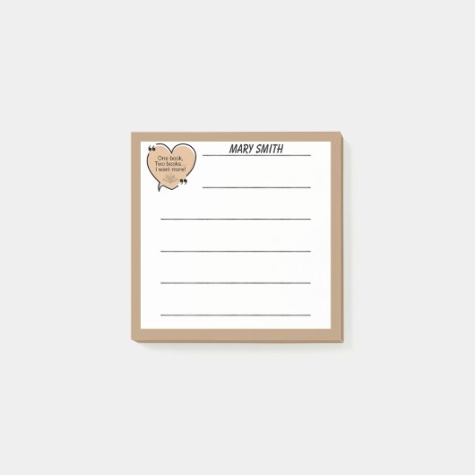 One Book, Two Books... I Want More! Post-it® Notes (Voorkant)