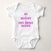 One Broke Dad Bodysuit (Voorkant)