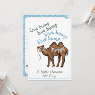 One bump two bump baby shower Invitation Kaart