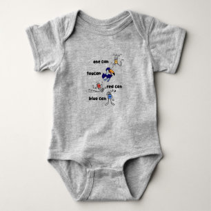 One Can Toekan Rode Kan Blauwe Kan Baby Body Romper