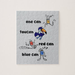 One Can Toucan Rode Blik Blauw Blik 110-delige Puz Legpuzzel