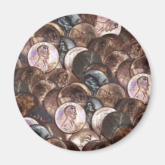 One Cent Penny Spread Achtergrond Magneet (Voorkant)
