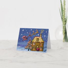 One Christmas Night Holiday Cards Feestdagen Kaart