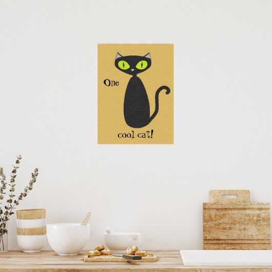 One Cool Cat Poster (Keuken)