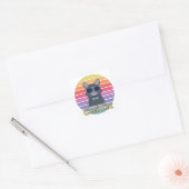 One Cool Cat Vierkante Sticker (Envelop)