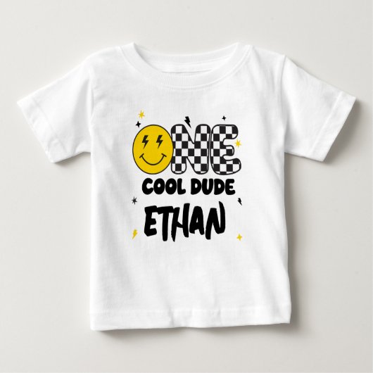 ONE Cool Dude 1e Verjaardag Shirt (Voorkant)