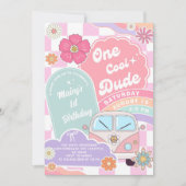 One Cool Dude Summer Party 1st Birthday Invitation (Devant)