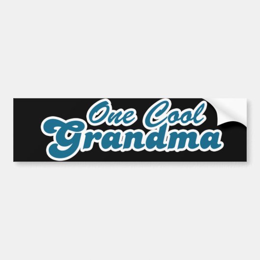 One Cool Grandma Bumpersticker (Voorkant)