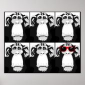 One Cool Monkey Funny Poster Sign Print (Voorkant)