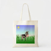 One Cute Chocolate Cow Designer Canvas tas (Voorkant)