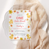 One Cute Duck First Birthday Invitation