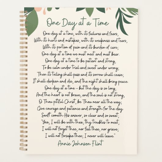 One Day At A Time Annie Johnson Flint Postcard Planner (Voorkant)