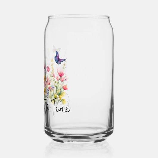 One Day at a Time Inspirational Quote Wildflowers (Gauche)