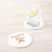 One Day at a Time Sandstone Coaster  Zandsteen Onderzetter (Zijkant)