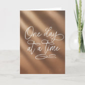 "One Day at a Time" Script Encouragement Card Kaart (Voorkant)