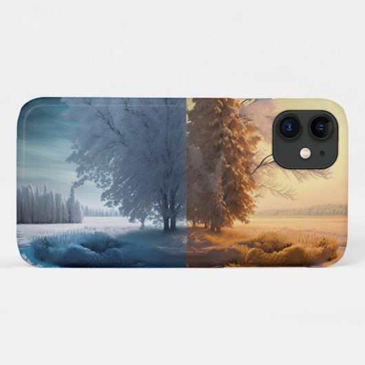 One day in winter Case-Mate iPhone case (Achterkant (horizontaal))