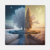 One day in winter magneet (Voorkant)