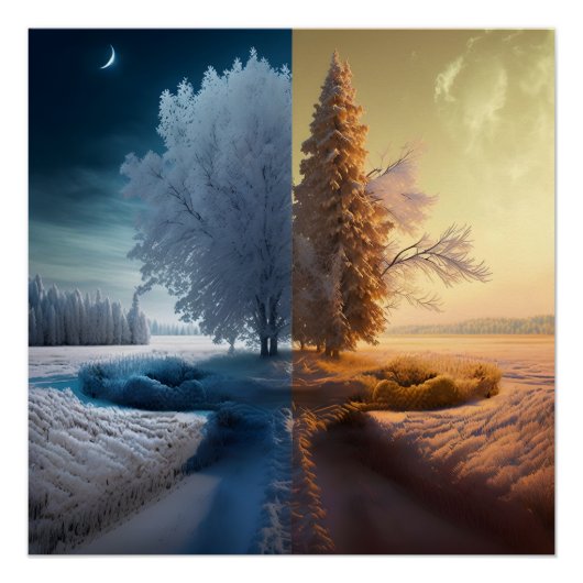 One day in winter perfect poster (Voorkant)