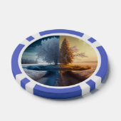 One day in winter poker chips (Enkel)