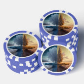 One day in winter poker chips (Opstapeling)