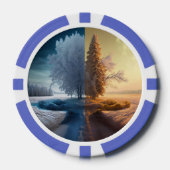One day in winter poker chips (Voorkant)