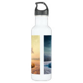 One day in winter waterfles  (Achterkant)