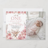One-deer-ful Photo Birthday Invitation (Devant)