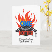 One Degree Hotter Flame Gefeliciteerd Afstuderen Kaart (Gele Bloem)